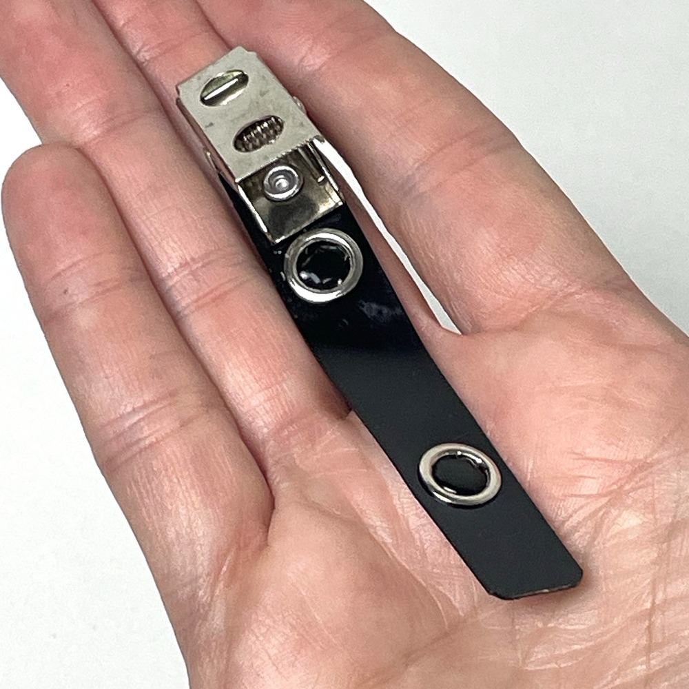 141 Pack Premium Badge Clips with Black Vinyl Strap & Metal Clip - Picture 4 of 7